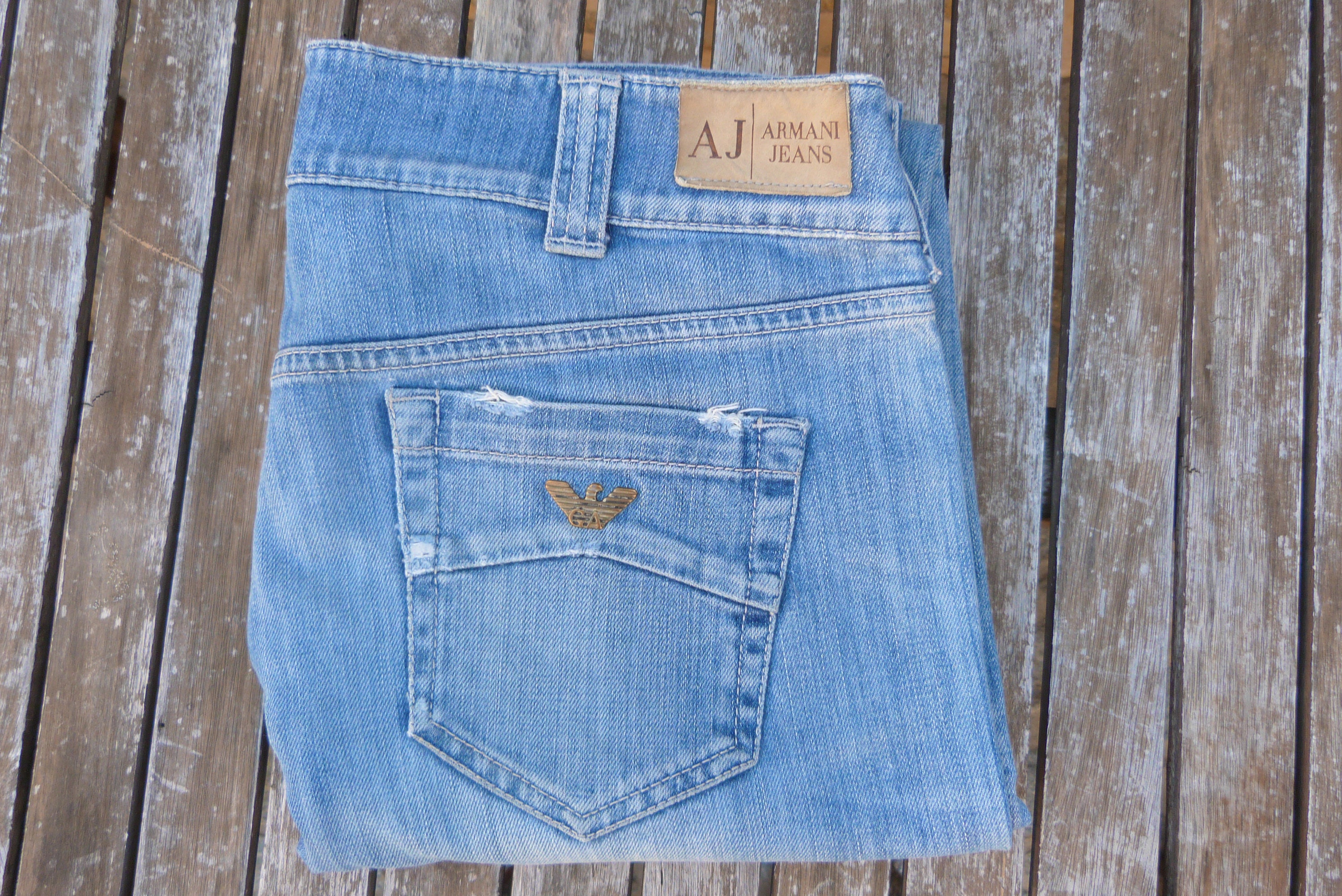 Armani Jeans Woman Model Indigo 007 Light Wash Effect | Etsy Ireland