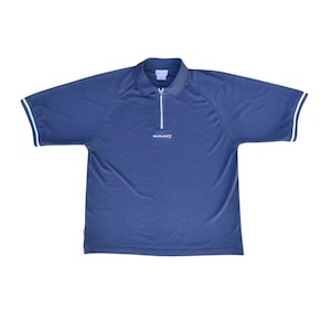 Reebok Classic polo tennisblauw vintage 90S maat L