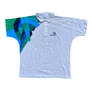 Sergio Tacchini vintage 90S tennis polo size VIII fits 2XL