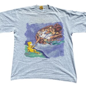 Screen Stars tshirt Bart Simpson stampa grafica vintage 90S datata 1999 fatta in Irlanda taglia L