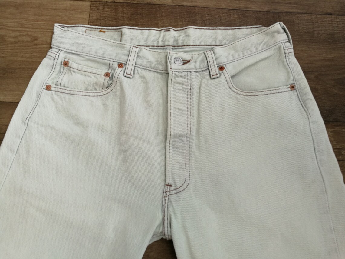 Vintage Levis 501 Men's Bermuda Jeans Cut Light Wash Made - Etsy UK