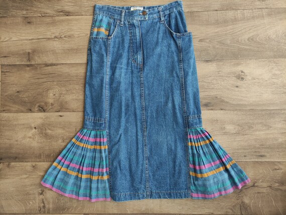 Vintage 80S Pop 84 gonna jeans donna svasata made in italy | Etsy Italia