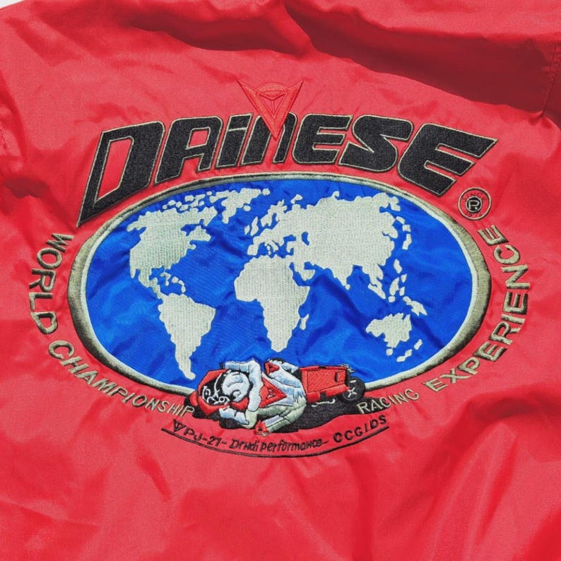 Dainese herrmotorcykeljacka, liten lapp framtill, stor lapp baktill, 100 % nylon, storlek 52-XL bild 5