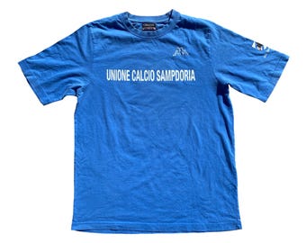 Kappa cotton t-shirt Unione calcio Sampdoria fans collectible size M