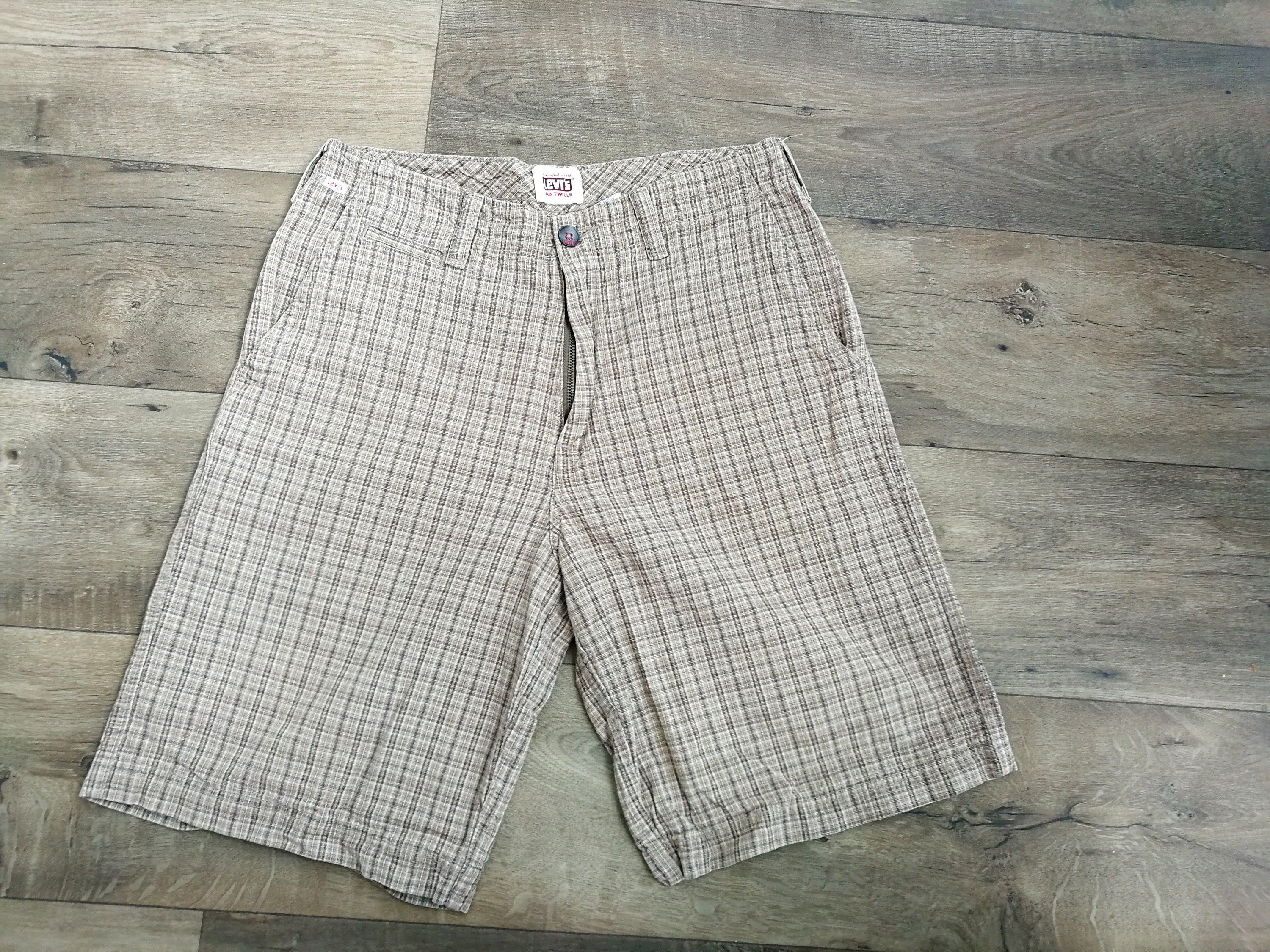 Vintage 90/00S Levis Tab Twills Checked Bermuda Cup Size  - Etsy