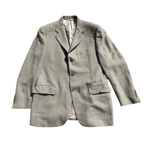 Canali, Canali giacca blazer uomo in pura lana vergine con spalline fatta in Italia taglia 52 veste L