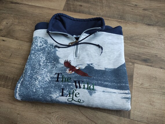 Sweat vintage des annees 90 Rodeo C A 1 4 zip taille nature taille M Etsy France