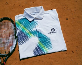 Vintage 90S Sergio Tacchini tennis polo size 8 fits an XL