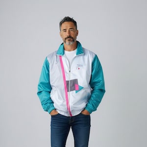 Vintage Benotto Jantzen Tracktop Full Zip Fietsjack Maat L