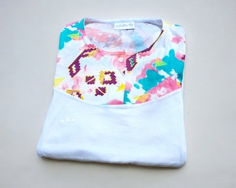 Adidas women's tennis t-shirt made in Yugoslavia vintage 80/90s size L