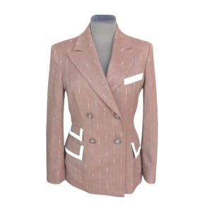 Alviero Martini women&#39;s blazer in beige wool elegant slim IT 40