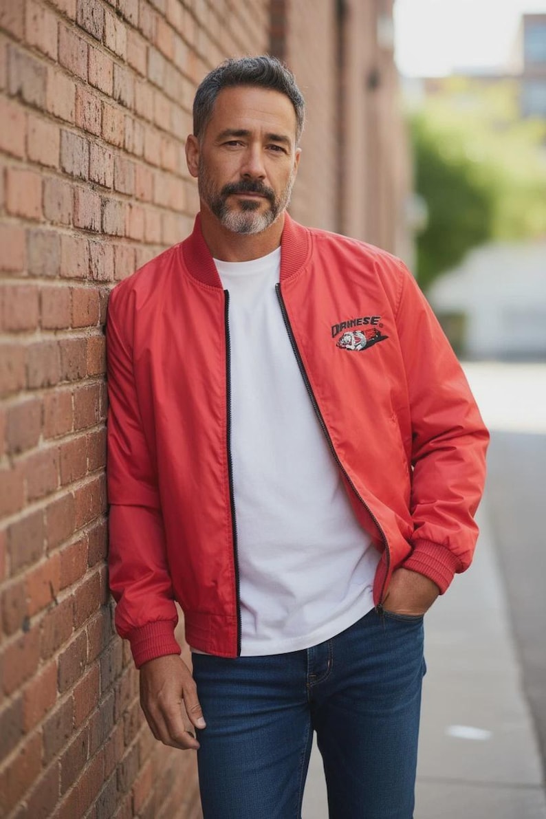 Dainese herrmotorcykeljacka, liten lapp framtill, stor lapp baktill, 100 % nylon, storlek 52-XL bild 2