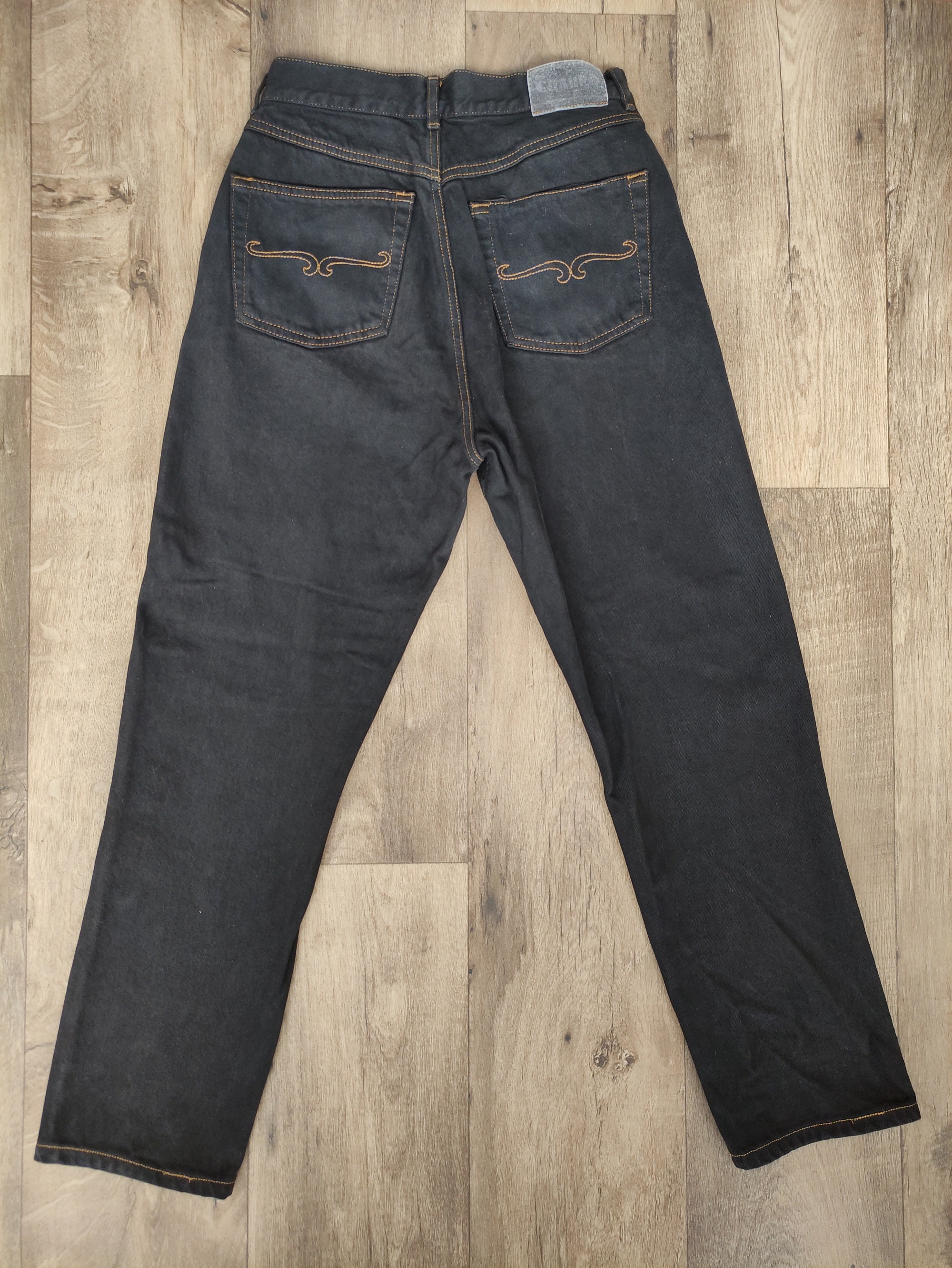 Vintage 90S El Charro Jeans black high waist cut straight size | Etsy