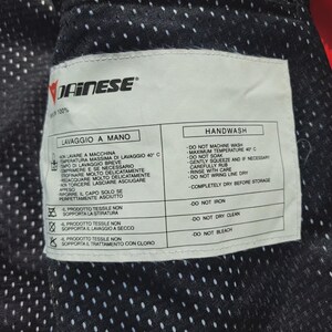 Dainese herrmotorcykeljacka, liten lapp framtill, stor lapp baktill, 100 % nylon, storlek 52-XL bild 13