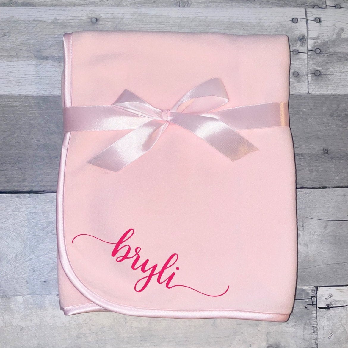 Personalized fleece blanket Etsy