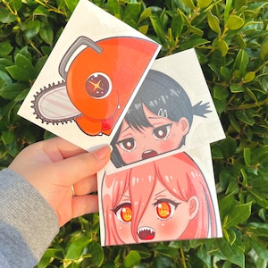 Chainsaw Peeking Stickers/Car Decals
