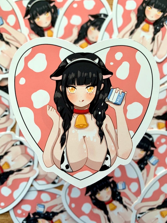 Anime Cow Girl Sticker Nsfw Sticker Waterproof Anime Girl - Etsy Anime Cow Girl Sticker Nsfw Sticker Waterproof Anime Girl - Etsy