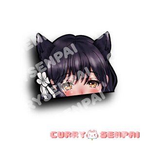 Atago Peeking Sticker, Atago Car Decal