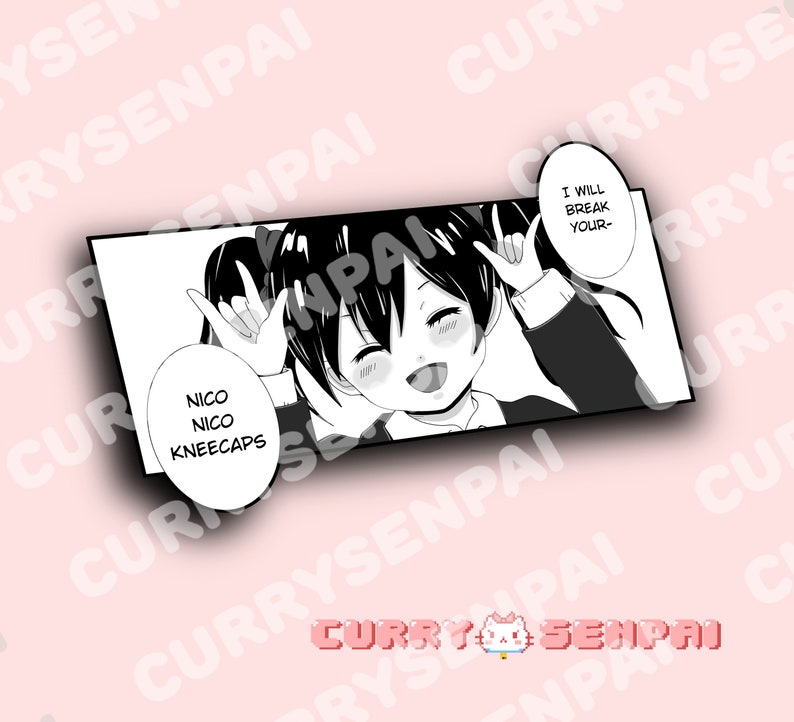 I Will Break Your Nico Nico Kneecaps Slap Sticker Etsy