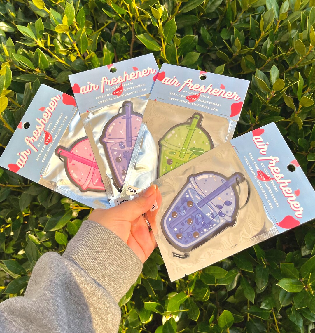 Kawaii Boba Air Fresheners Kawaii Air Freshener Boba Car Etsy