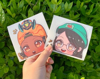 Valorant/Raze/Killjoy/KJ Peeking Stickers/Car Decals