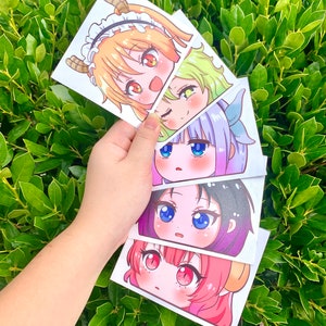 Dragon Maid Peeking Stickers/Car Decals