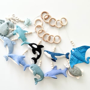 Ocean baby play gym toys set, baby gym hanging toy, baby activity center toy, sea play gym toy, montessori toys, baby shower gift