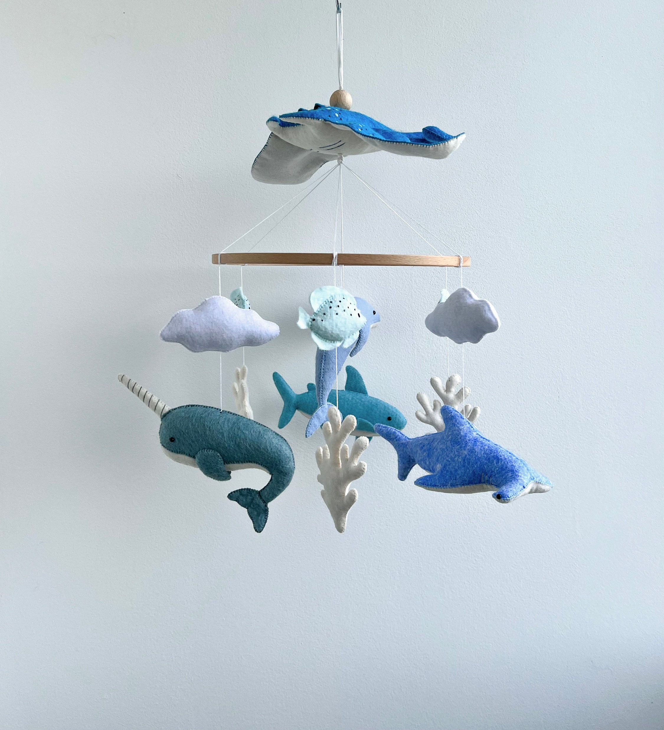 Ocean Nursery Baby Mobile, Scat Baby Mobile, Nautical Nursery Decor