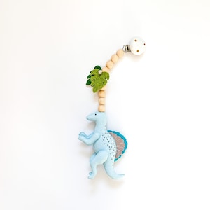 Dinosaur stroller toy, dinosaur stroller mobile, stroller accessories, montessori toys, pram toy, pram nobile, baby shower gift
