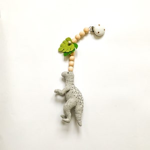 Dinosaur stroller toy, dinosaur stroller mobile, stroller accessories, montessori toys, pram toy, pram nobile, baby shower gift