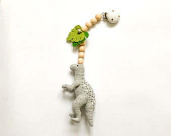 Jouet de poussette de dinosaure, mobile de poussette de dinosaure, accessoires de poussette, jouets montessori, jouet poussette, landau nobile, cadeau de baby shower