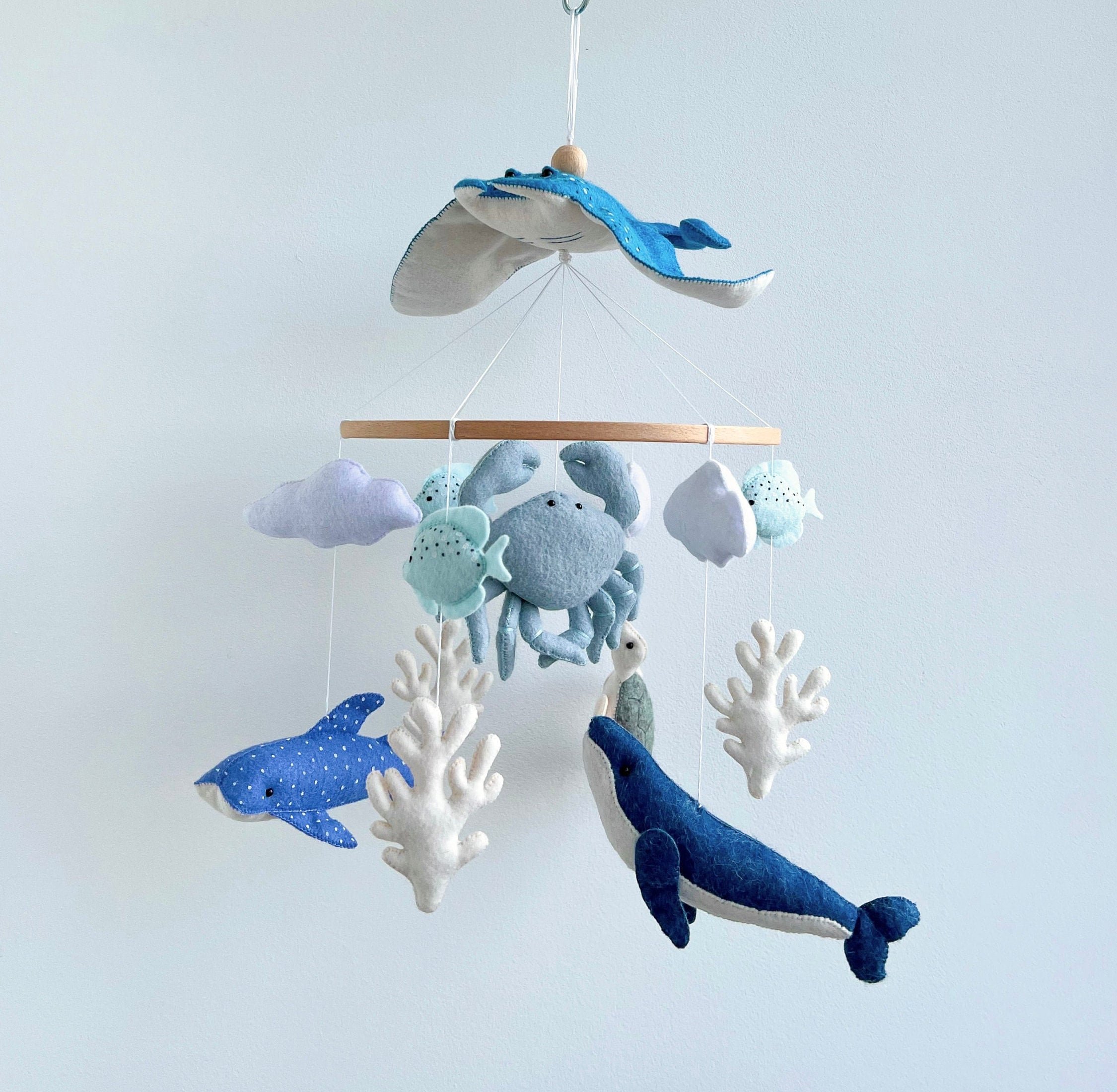 Ocean Nursery Baby Mobile, Scat Baby Mobile, Nautical Nursery Decor