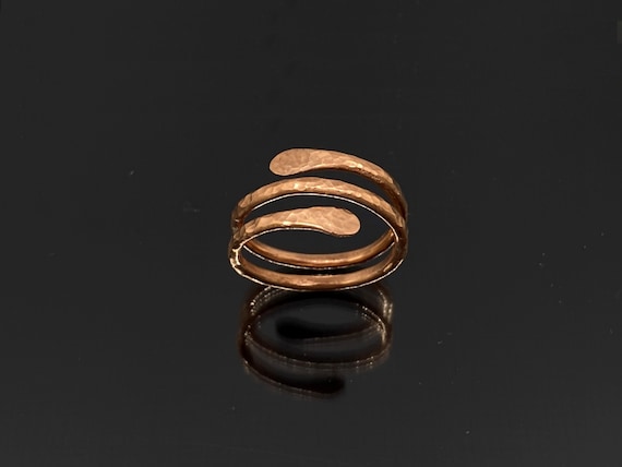 Numeroastro - Copper/Tamba Adjustable Ring/Challa With Om Namah Shivaye  Embossed (1 Pc)