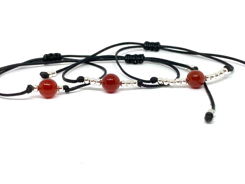 RED KABBALAH Good LUCK Red String Carnelian Crystal Bracelet Etsy