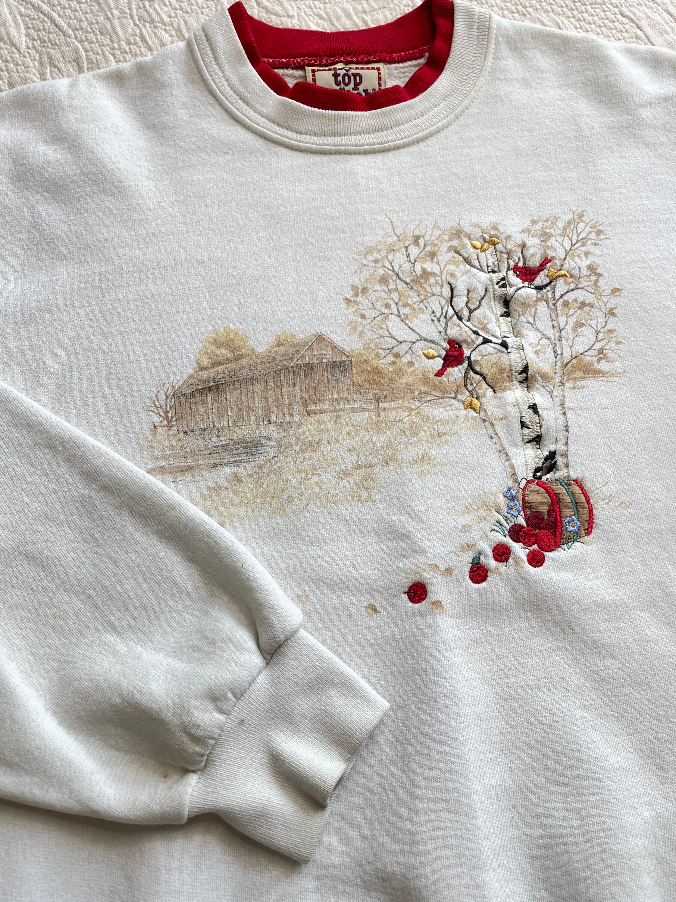 Vintage Top Stitch Morning Sun sweater Etsy