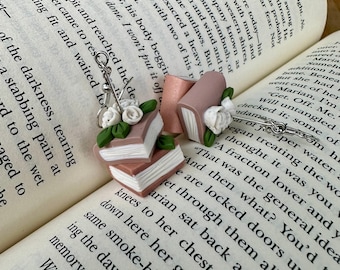 Clay Earrings | Book Lovers | Lightweight Earrings | Autumn Earrings | Book Club