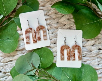 Clay Earrings | Sunset Earrings | Lightweight Earrings | Hypoallergenic Earrings