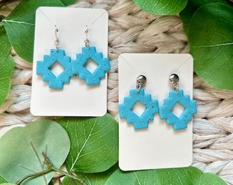 Clay Earrings | Aztec Earrings | Cowgirl Earrings | Lightweight Earrings