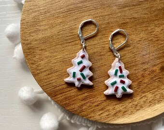 Clay Earrings | Sugar Cookies | Lightweight | Hypoallergenic Earrings | Christmas Earrings | Christmas Gifts