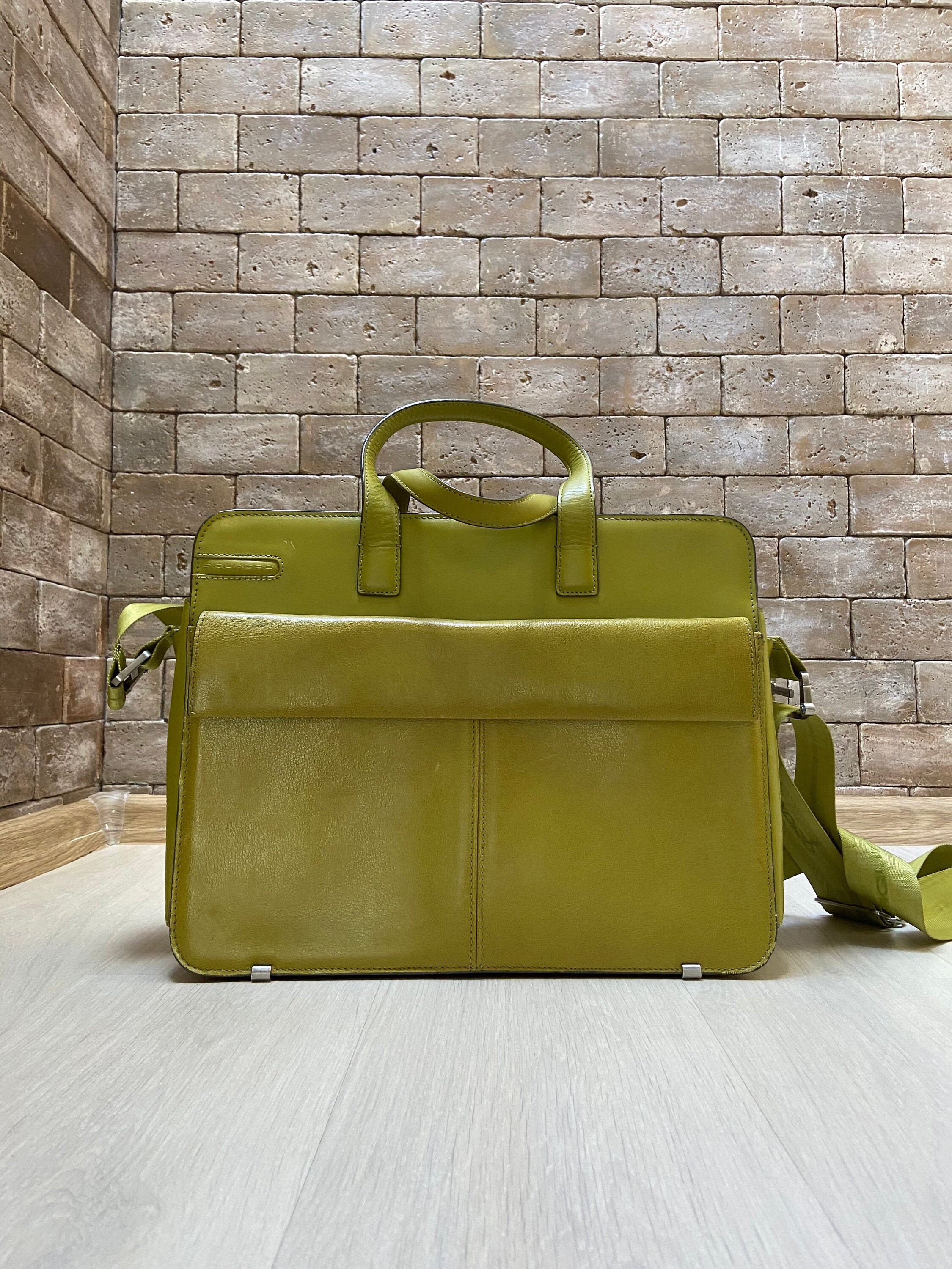 Computer messenger bag Authentic vintage Piquadro laptop Etsy