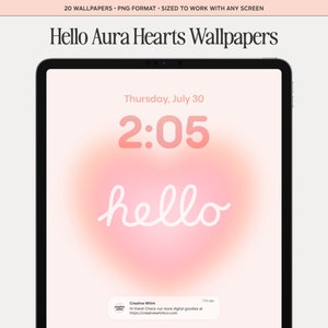 Hello Aura Hearts Wallpapers