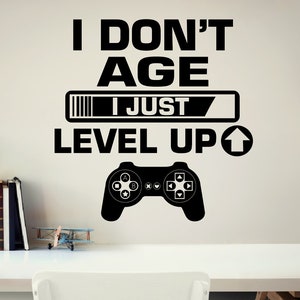 Gamer Controller  Decal, Gaming Wall Decor,Gamer Wall Sticker, Gamer  Vinyl Wall Decal,  Boys Room Wall Decor, Gaming Decals