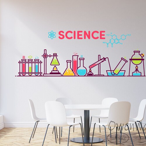 Chemistry Science Wall Art Vinyl Decal Educational Wall Etsy