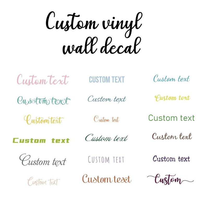 Decal Example Custom Vinyl Quote Wall Decal - Personalized Home Decor - Etsy