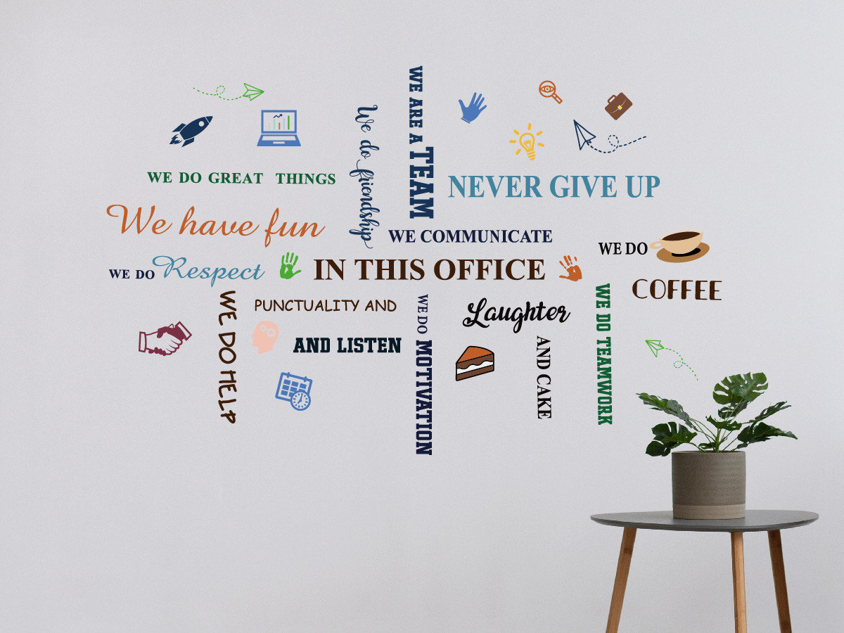 Inspirational Office Quotes Wall Decal: Motivational Art Decor - Etsy