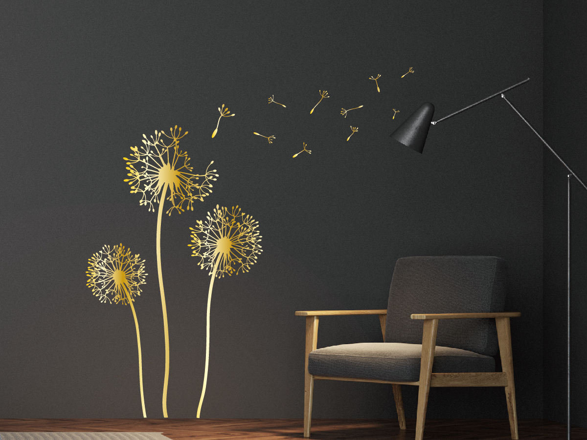 Dandelion Flower Wall Decals: Nursery, Kids Room Decor - Etsy