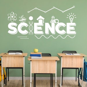 Science Wall Art Vinyl Decal Educational Wall Sticker For School Wall  Art, Classroom Wall Decor, Schoolroom Wall Sticker, Lab wall Art