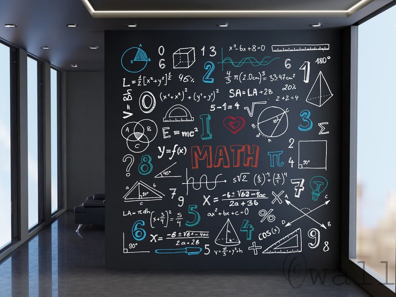 Graffiti Doodle Math Wall Decal: Science Classroom Decor - Etsy