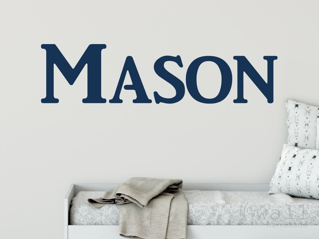 Personalized Name Wall Stickers for Baby Girl or Boy Custom Name