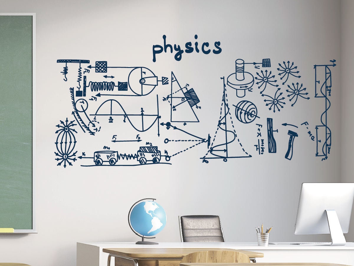Graffiti Doodle Science Physic Wall Stickers Wall Art for Etsy